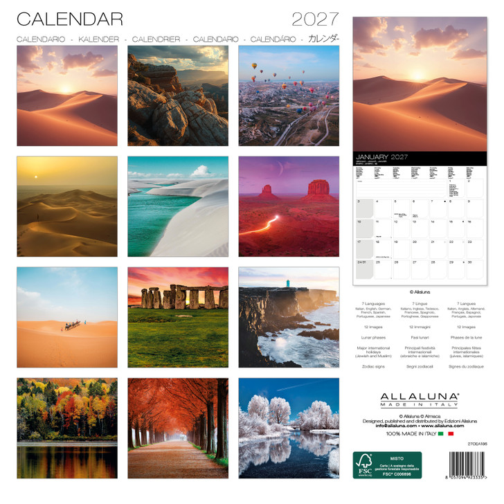 MAGIC LANDSCAPES 12 x 12 ALLALUNA CALENDAR