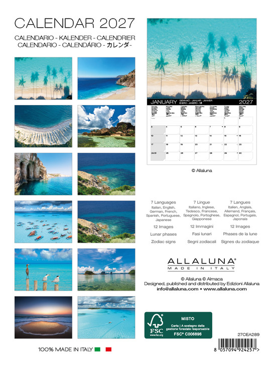 SEA 6 x 8 ALLALUNA CALENDAR