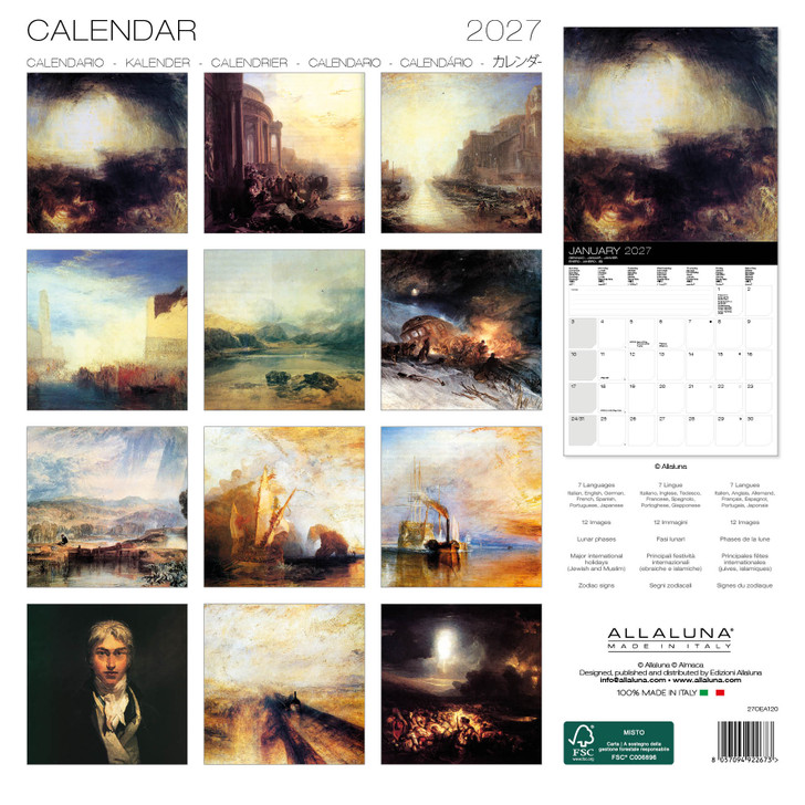 TURNER 12 x 12 ALLALUNA CALENDAR