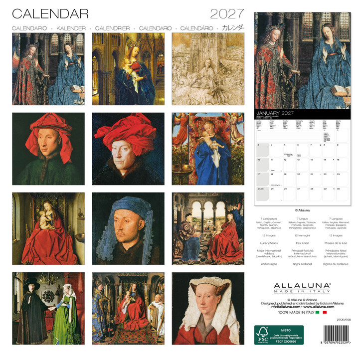VAN EYCK 12 x 12 ALLALUNA CALENDAR