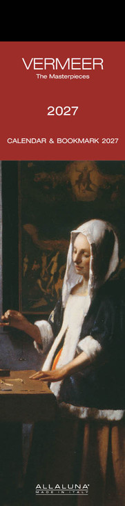 VERMEER BOOKMARK 2 x 8 ALLALUNA CALENDAR
