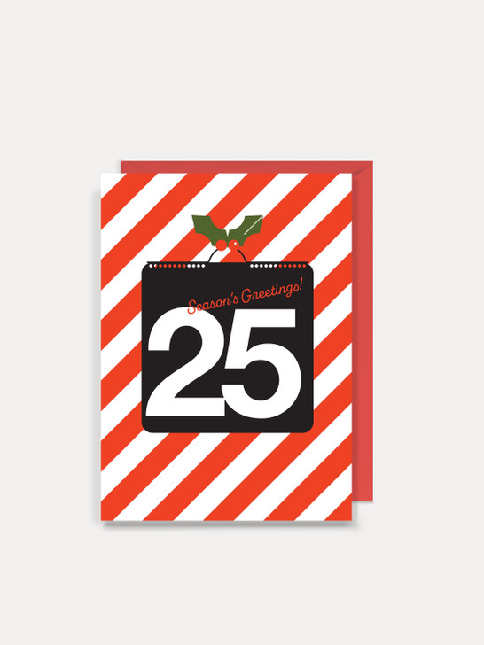 25TH - 4.5 x 6.25" Christmas Card