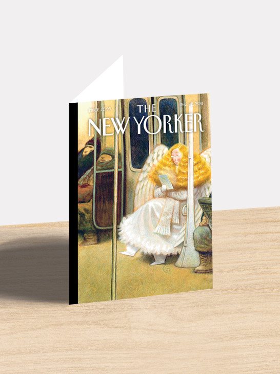 Angel in the Subway -  5" x 7" Christmas Cover Card