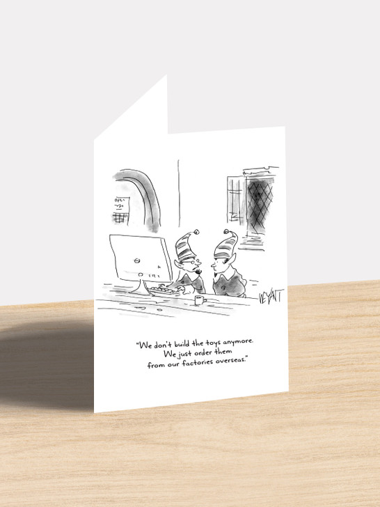 Build Toys - 4.5” x 6.25” Christmas Card