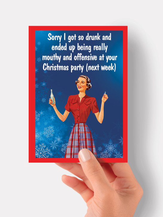 CHRISTMAS PARTY - 4 x 6 Christmas Card