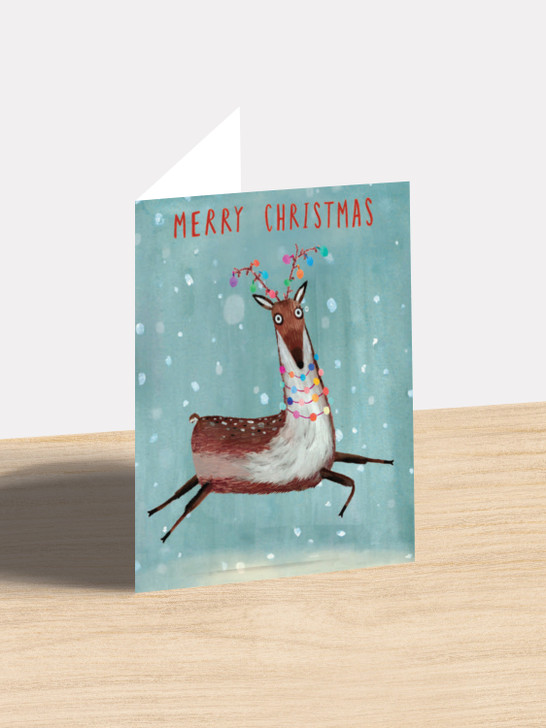 Christmas Reindeer - 4 x 6 Christmas Card