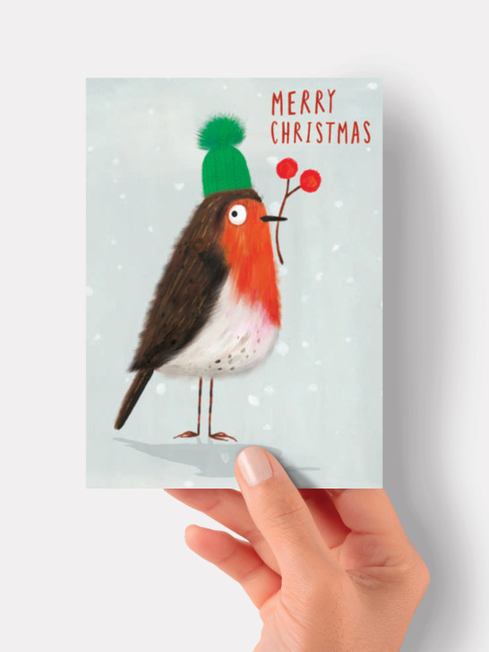 Christmas Robin - 4 x 6 Christmas Card