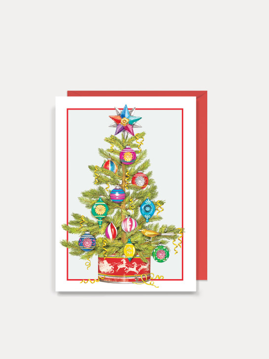 Colorful Tree - 4.5 x 6.25 Christmas Card