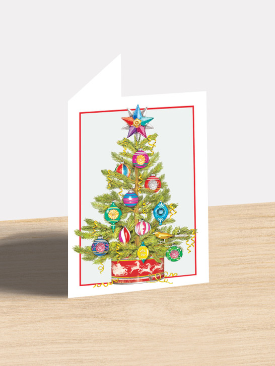 Colorful Tree - 4.5 x 6.25 Christmas Card