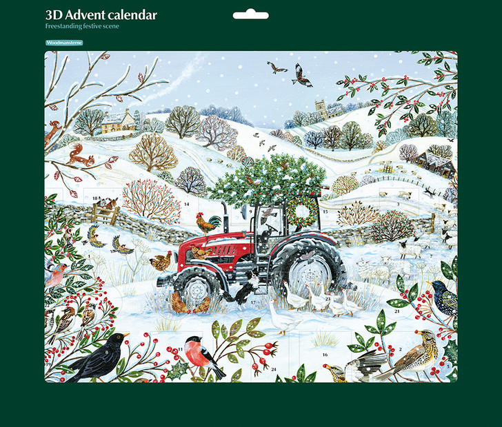 FARM CHRISTMAS - 18.5 x 15.75" ADVENT CALENDAR