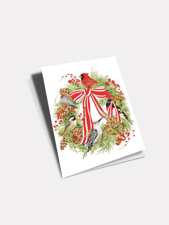 Festive Wreath - 4.5 x 6.25 Christmas Card