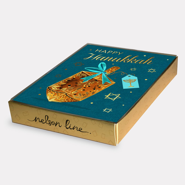 Hanukkah Dreidle - 10/Box Christmas Cards