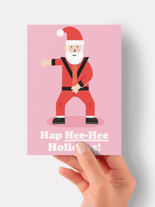 Hee Hee Xmas - 4 x 6 Christmas Card
