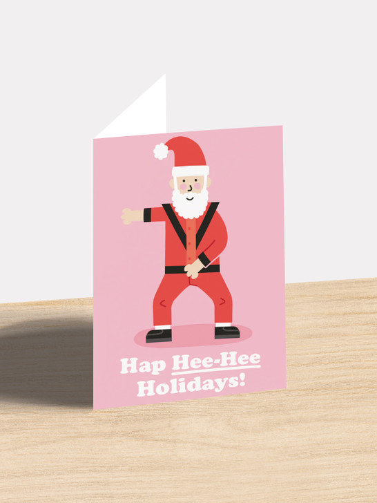 Hee Hee Xmas - 4 x 6 Christmas Card