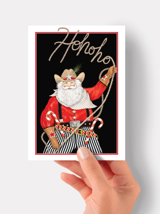 Ho Ho Santa - 4.5 x 6.25 Christmas Card
