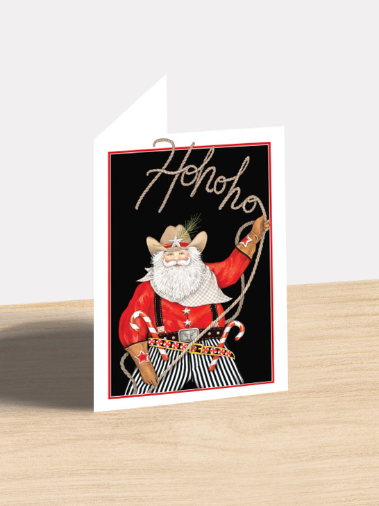 Ho Ho Santa - 4.5 x 6.25 Christmas Card