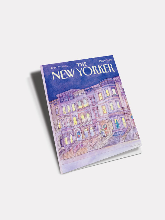 Holiday Brownstones -  5" x 7" Christmas Cover Card