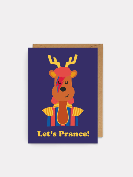 Let's Prance - 4 x 6 Christmas Card