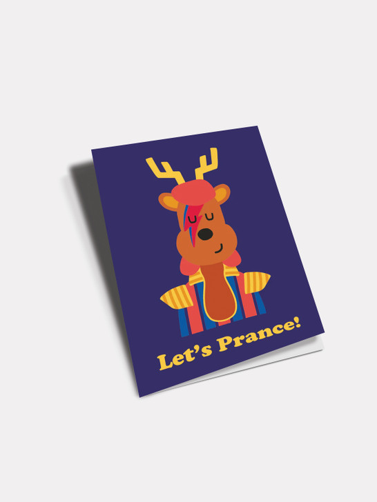 Let's Prance - 4 x 6 Christmas Card
