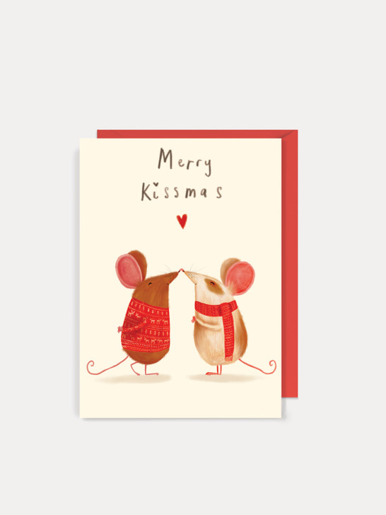 Merry Kissmas - 4 x 6 Christmas Card