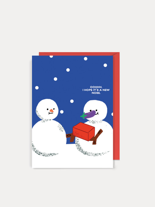 New Nose - 4.5 x 6.4 Christmas Card