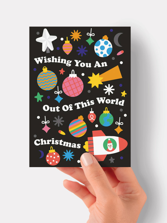Out of this World - 4 x 6 Christmas Card