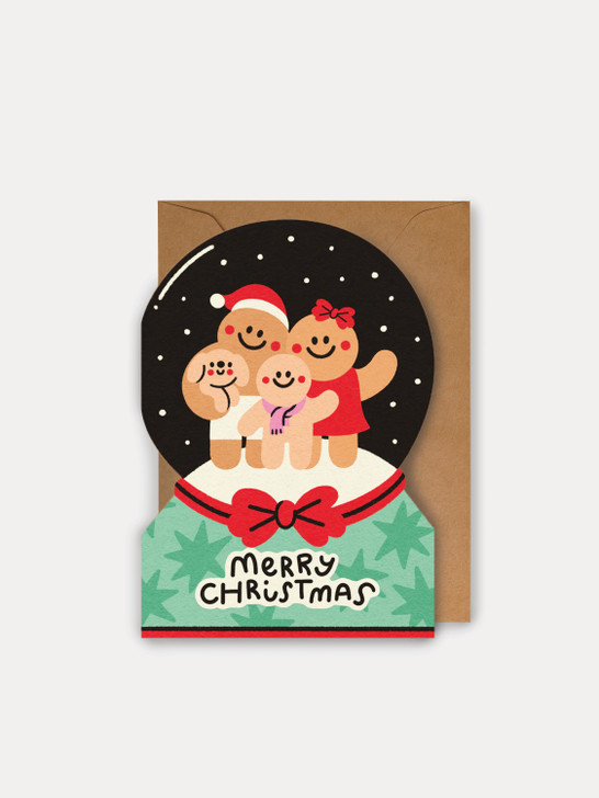Snowglobe - 4 x 6 Christmas Card