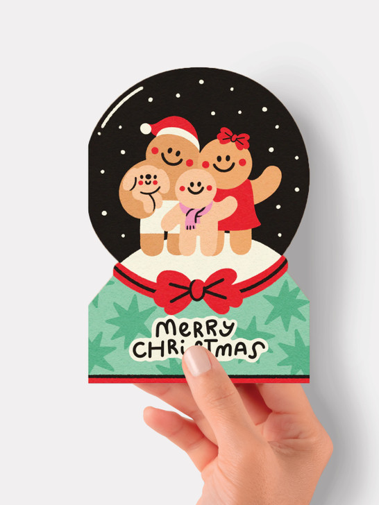 Snowglobe - 4 x 6 Christmas Card