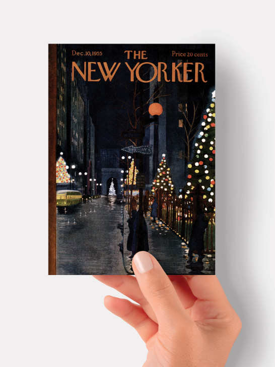 Street Lights -  5" x 7" Christmas Cover Card