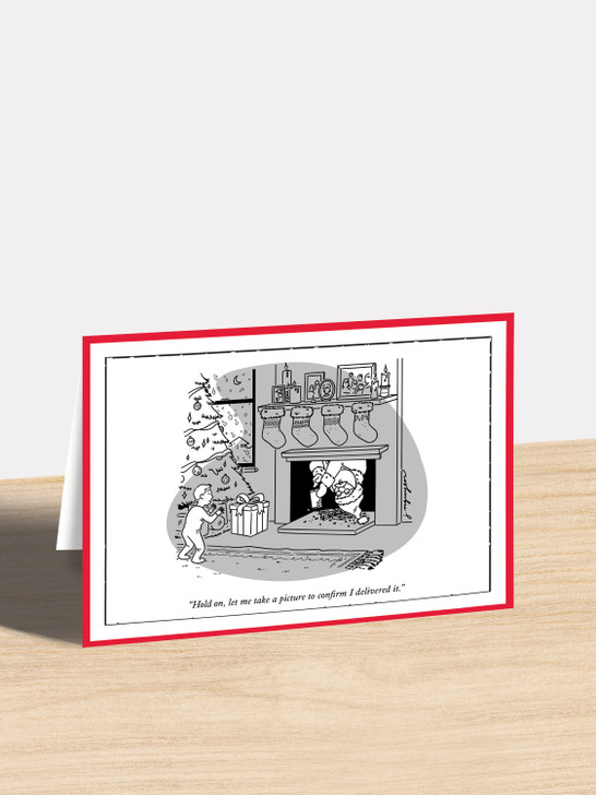 Take a Picture - 5" x 7" Christmas Cartoon Card