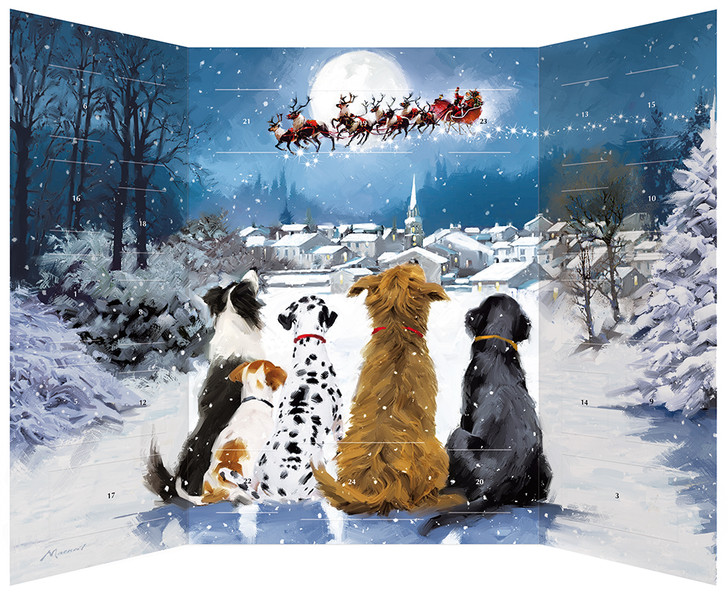 WAITING FOR SANTA - 14.25 x 10.75" ADVENT CALENDAR