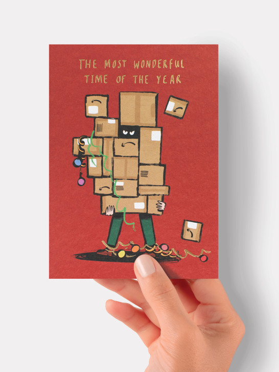 Wonderful Time Of Year - 4.75” x 6.75" Christmas Card