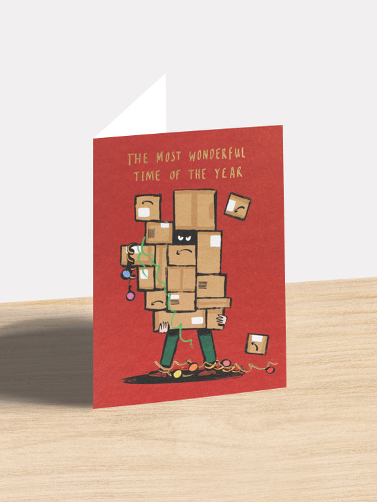 Wonderful Time Of Year - 4.75” x 6.75" Christmas Card