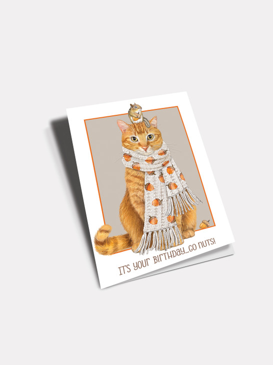 Acorn Cat | Birthday Card | Sugarhouse Greetings