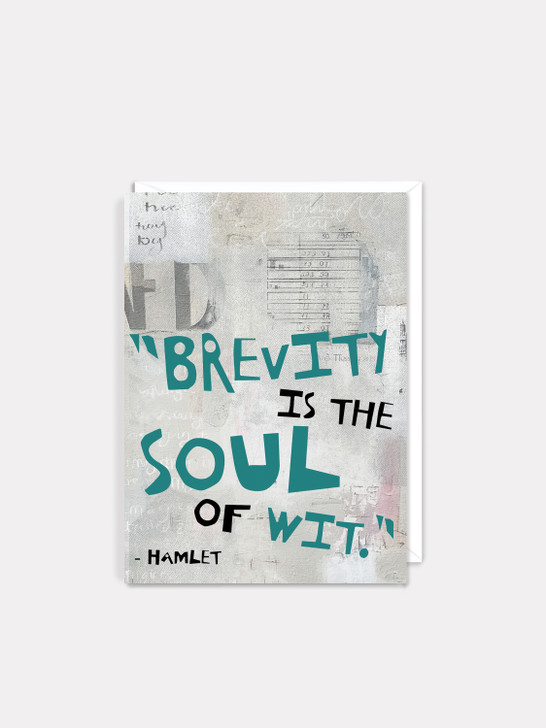 Brevity - Shakespeare | All Occasions Card | Shakespeare