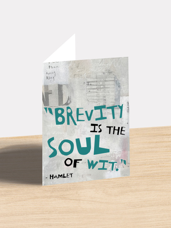 Brevity - Shakespeare | All Occasions Card | Shakespeare