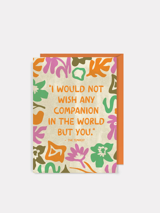 Companion - Shakespeare | All Occasions Card | Shakespeare