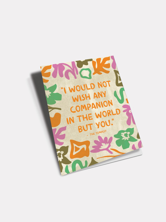 Companion - Shakespeare | All Occasions Card | Shakespeare