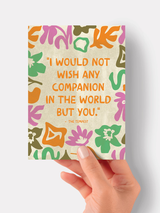Companion - Shakespeare | All Occasions Card | Shakespeare
