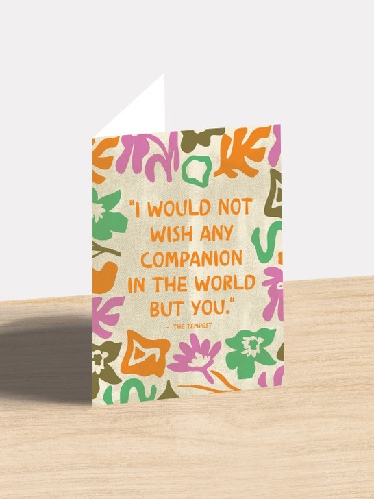 Companion - Shakespeare | All Occasions Card | Shakespeare