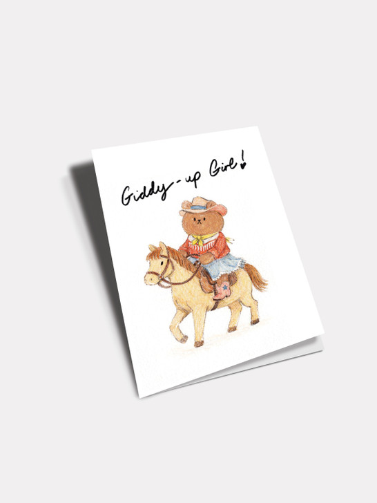Giddy Up Girl | Birthday Card | Jolly Awesome