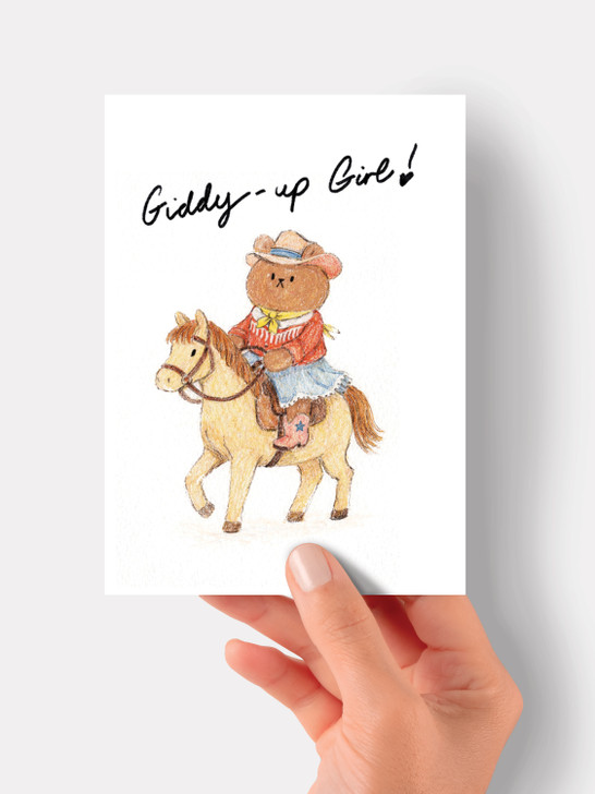 Giddy Up Girl | Birthday Card | Jolly Awesome