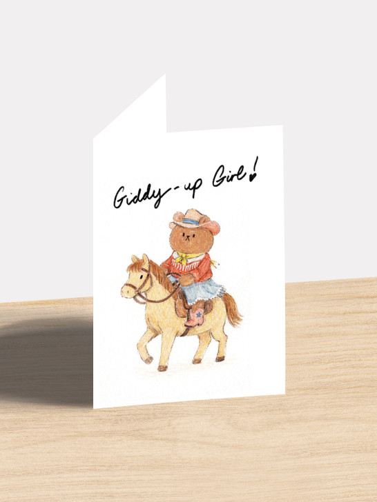 Giddy Up Girl | Birthday Card | Jolly Awesome