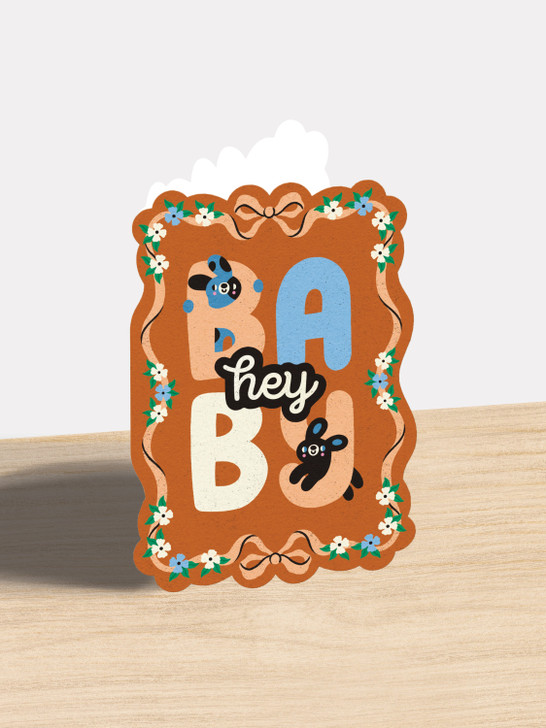 Hey Baby | All Occasions Card | Studio Boketto