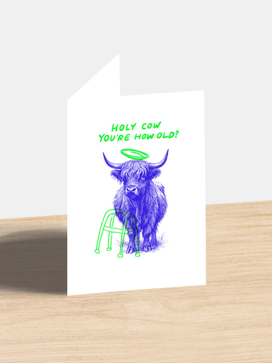 Holy Highland Cow | Birthday Card | Jolly Awesome