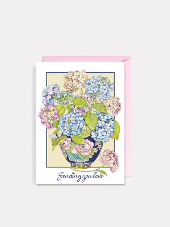 Hydrangea Vase | Sympathy Card | Sugarhouse Greetings