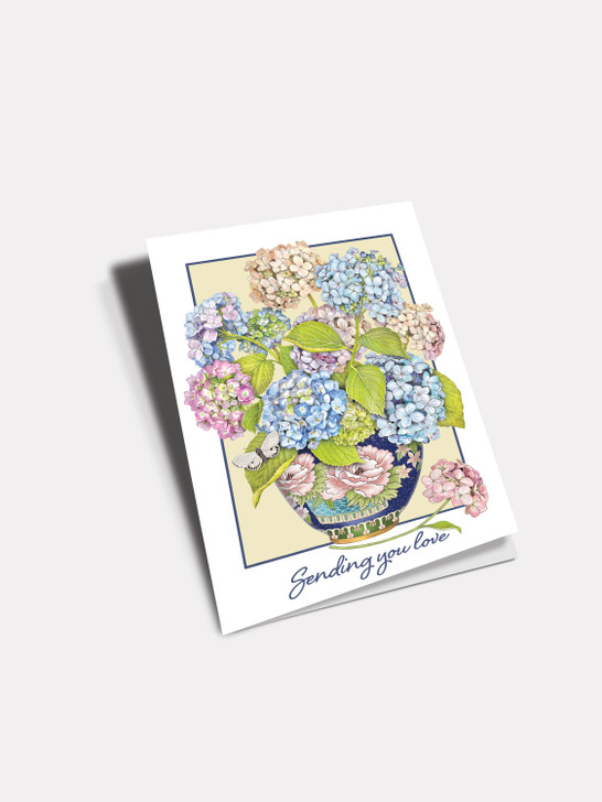 Hydrangea Vase | Sympathy Card | Sugarhouse Greetings
