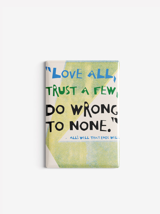 Love All - Shakespeare | Hard Magnet | Shakespeare