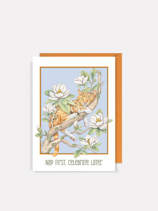 Magnolia Cat | Birthday Card | Sugarhouse Greetings