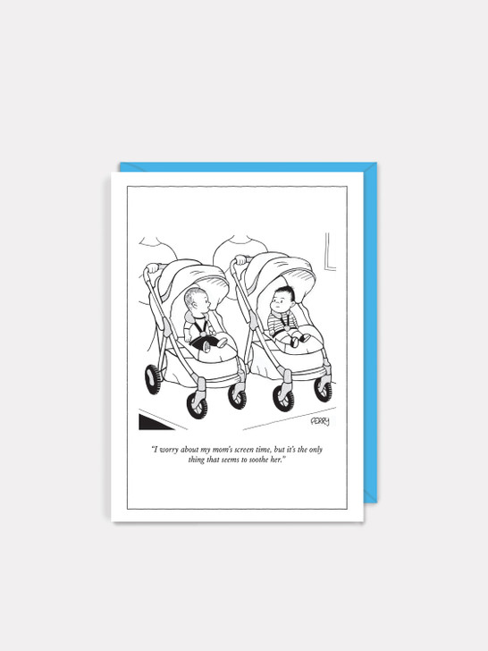 Mom's Screen Time | New Yorker Cartoon Card